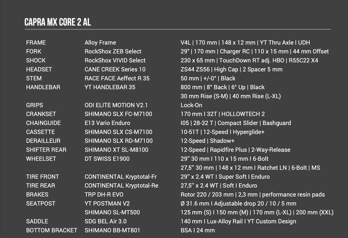 Capra Core 2 Alloy - קפרה קור 2 אלומיניום