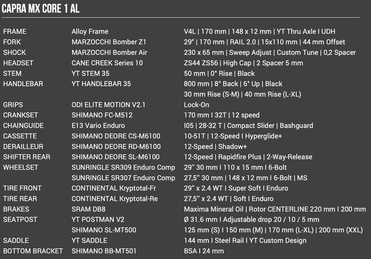 Capra Core 1 Alloy - קפרה קור 1 אלומיניום