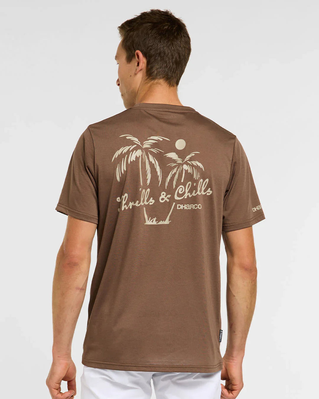 חולצת רכיבה קצרה גברים Tech Tee | Husk - DHaRCO