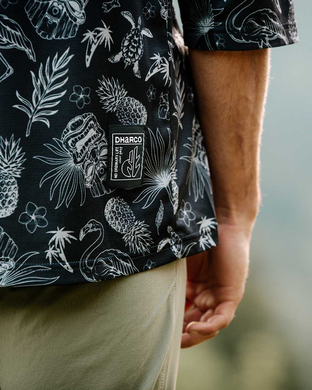 חולצת רכיבה 3/4 גברים Dark Fraser V24 - DHaRCO