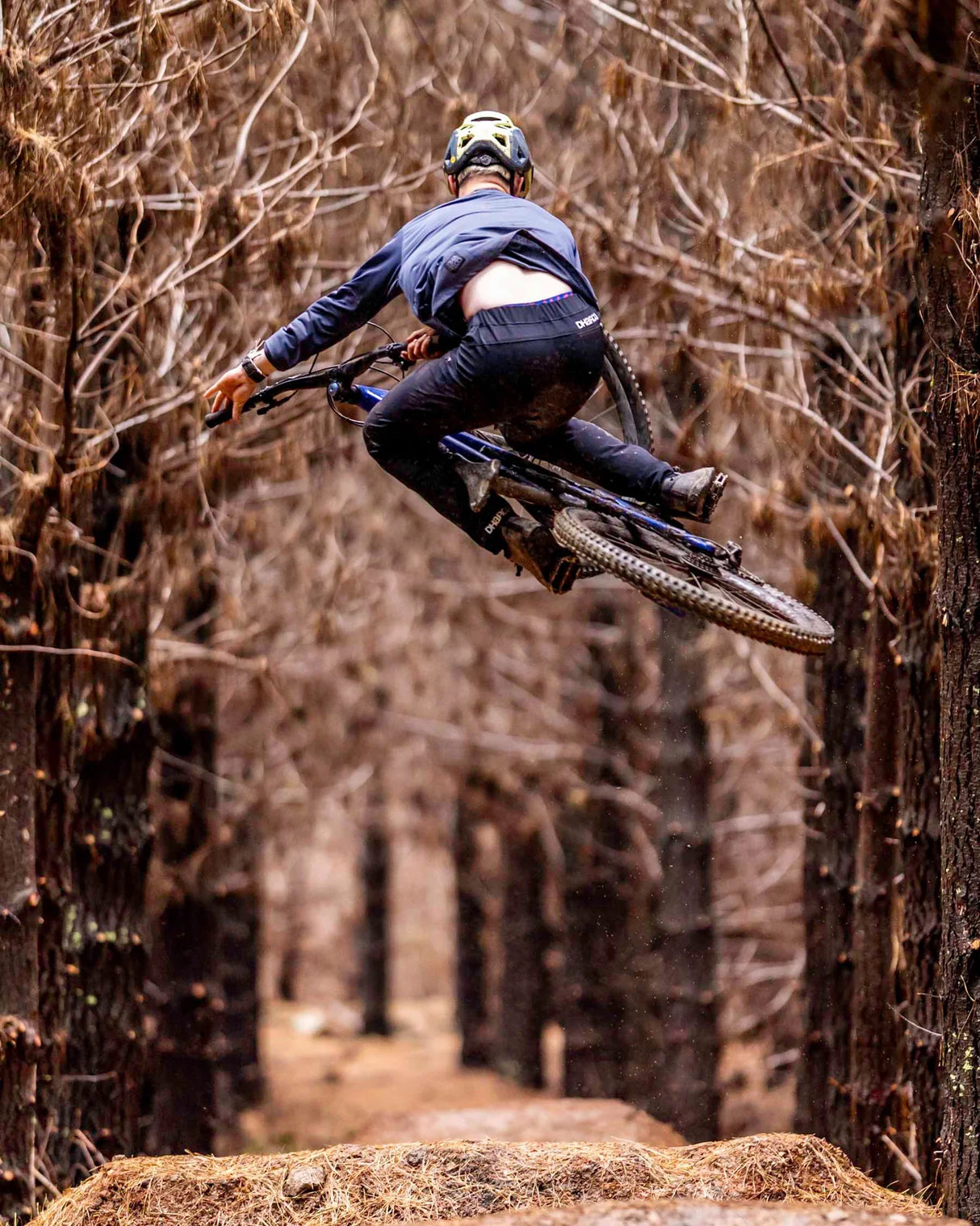 מכנס רכיבה ארוך גברים Ather | Black - DHaRCO