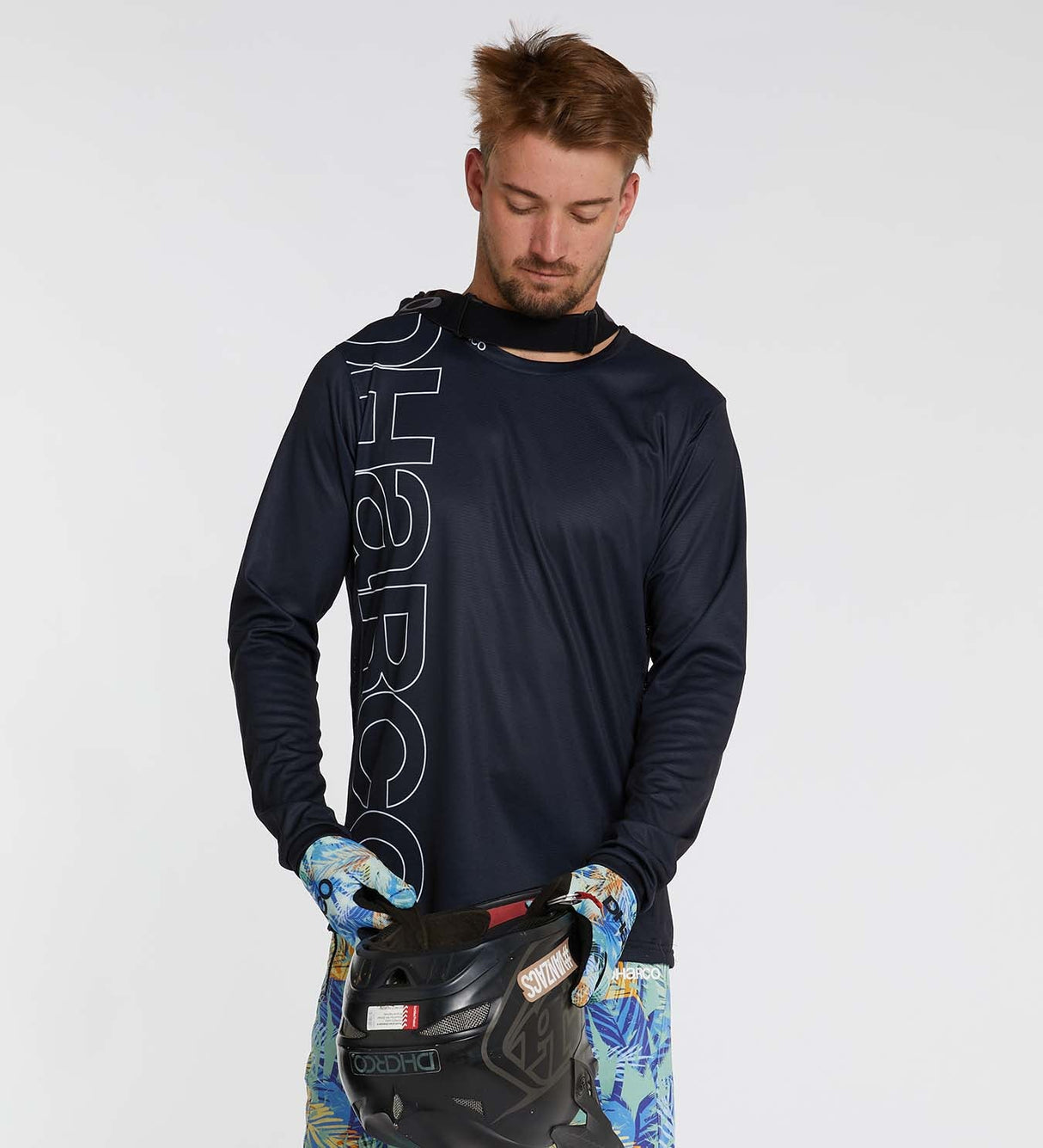 חולצת רכיבה ארוכה גברים Gravity Shadow - DHaRCO