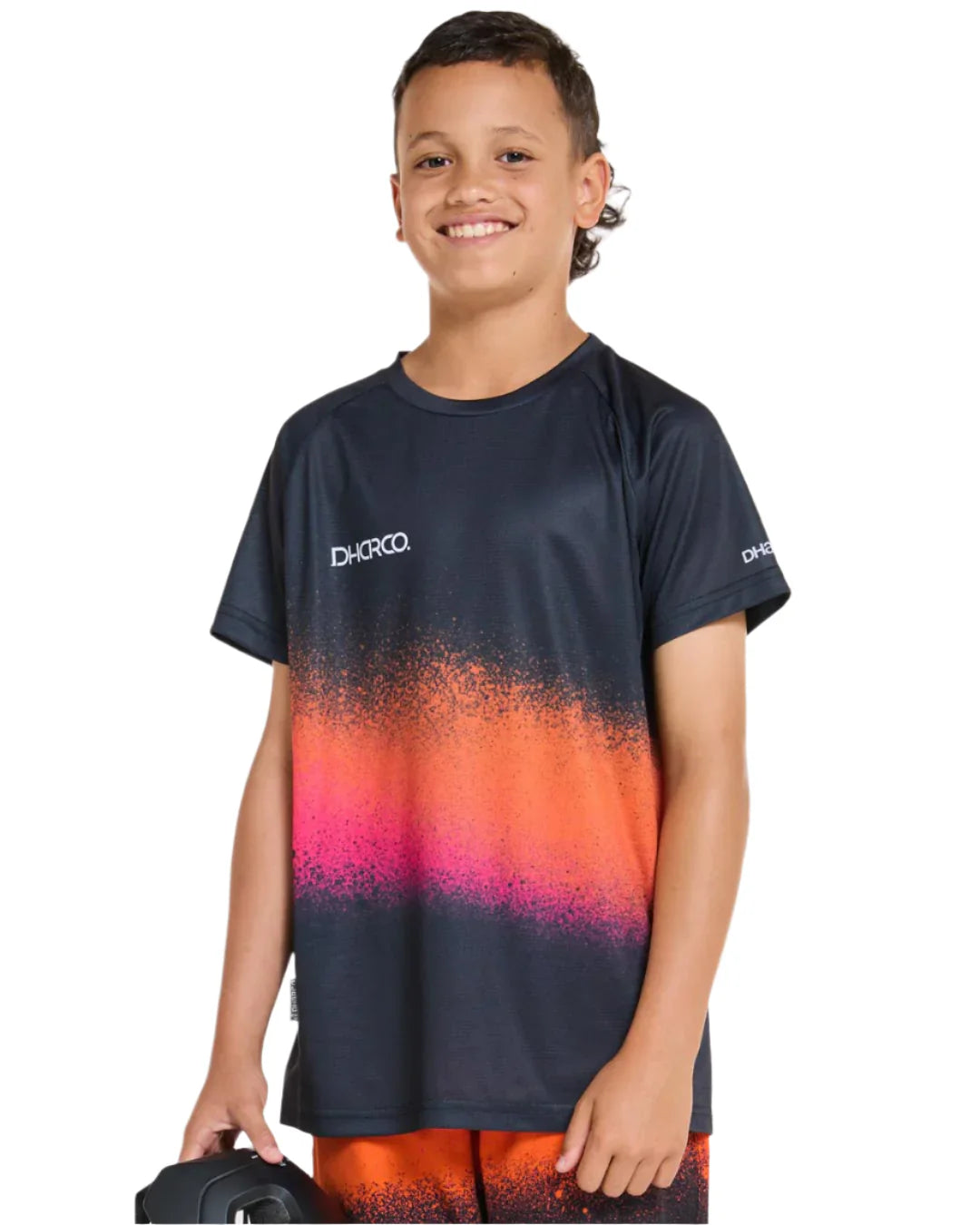 חולצת רכיבה קצרה ילדים Black Snake - DHaRCO