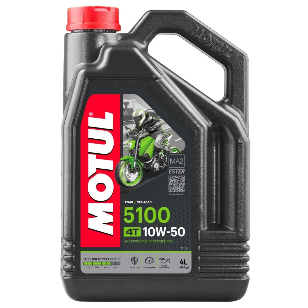 5100 שמן טכנוסינתטי לאופנוע 10W50 4L מבית MOTUL - MOTUL