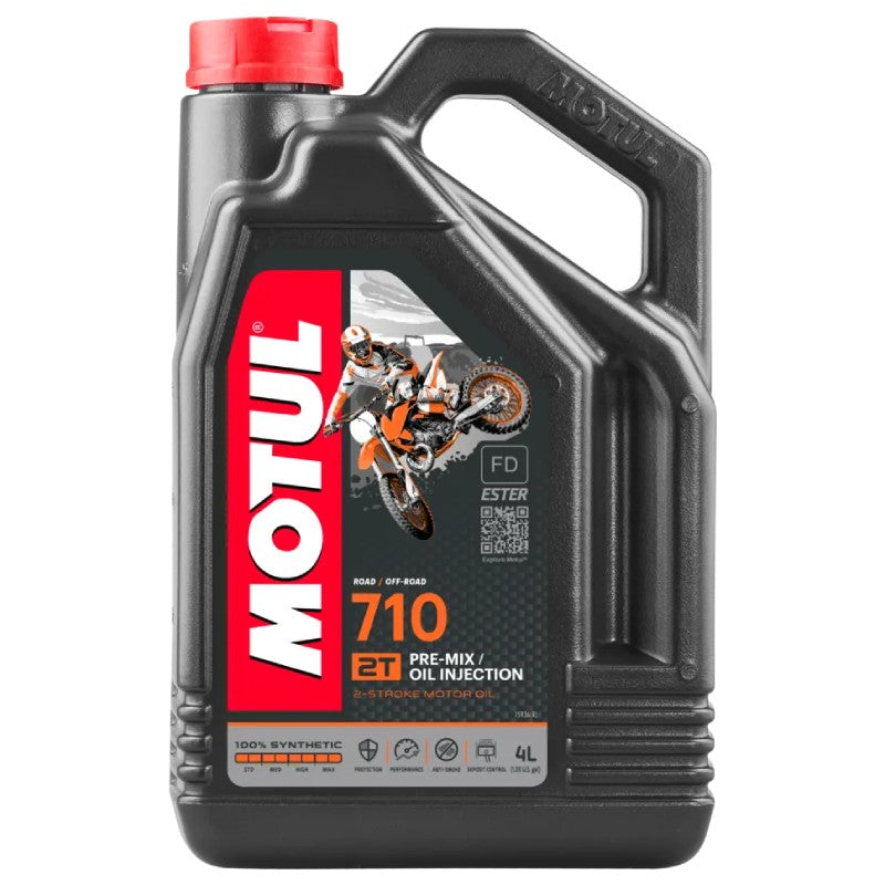 שמן סינטטי מלא לאופנוע 710 2T מבית MOTUL - 4 ליטר