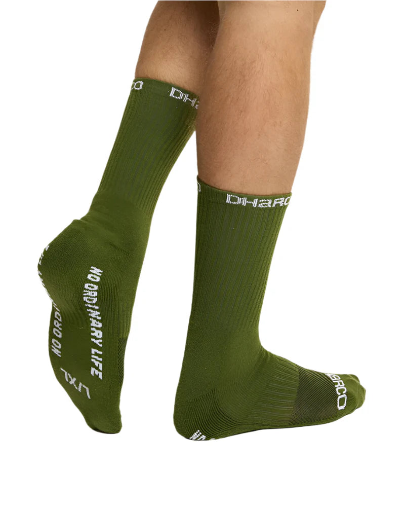 גרביי רכיבה Crew | Gorilla Green - DHaRCO