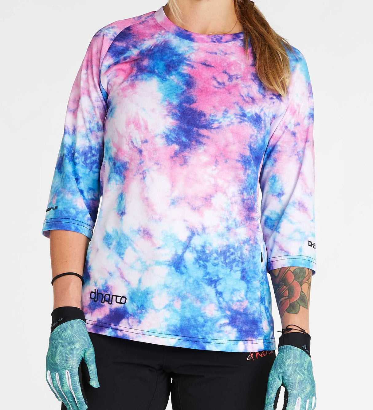 חולצת רכיבה 3/4 נשים Tie Dye - DHaRCO