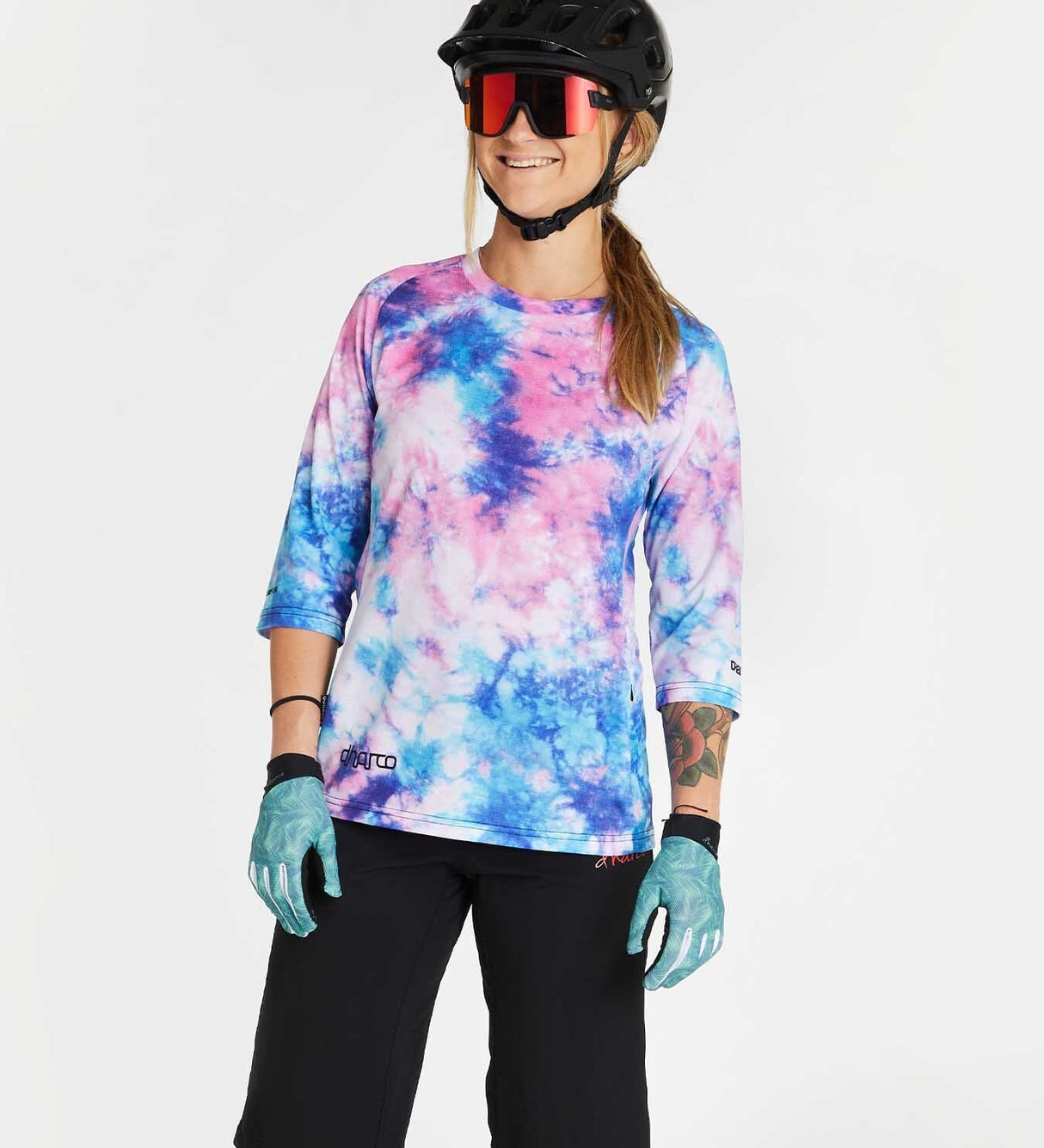 חולצת רכיבה 3/4 נשים Tie Dye - DHaRCO