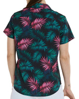 חולצת רכיבה קצרה נשים Tech Party l Dark Fern - DHaRCO