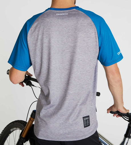 חולצת רכיבה קצרה גברים Gravity | Blue Storm - DHaRCO