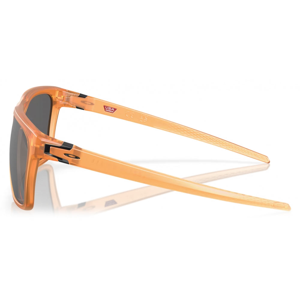 משקפי שמש Oakley Leffingwell Coalesce Collection Prizm Black Polarized Lenses, Matte Transparent Ginger Frame - Oakley