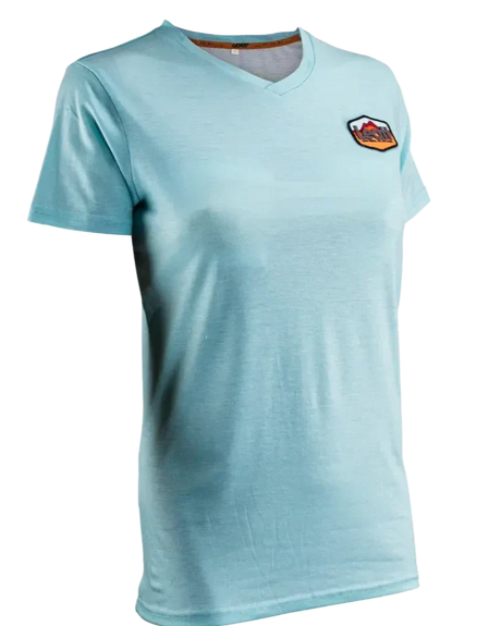 חולצה קצרה נשים Premium Teal - Leatt